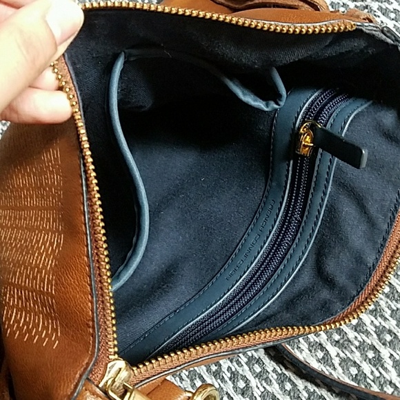 French Connection Leather Clutch/Crossbody Bag - Picture 3 of 7